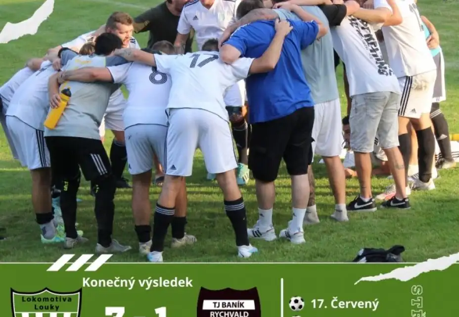 TJ Lokomotiva Louky : T.J. Baník Rychvald 3:1 (1:0)