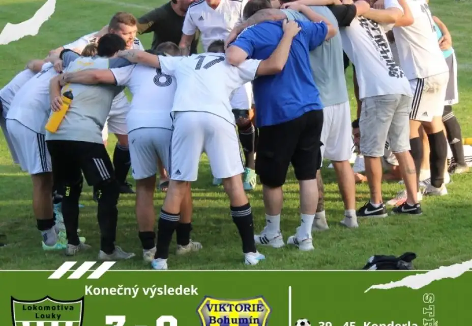 TJ Lokomotiva Louky : TJ Viktorie Bohumín 3:0 (2:0)
