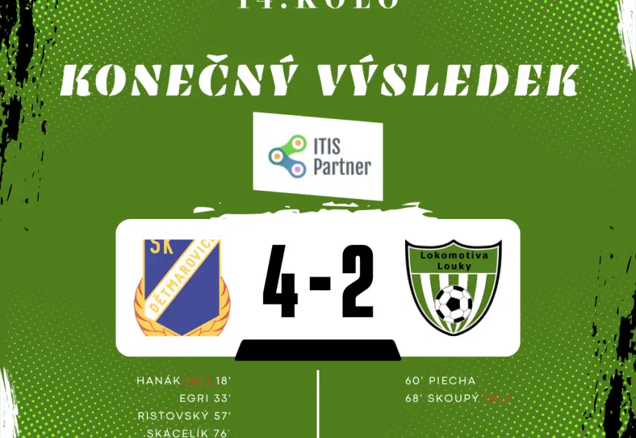 Csaplárovka nakonec neklapla a tak Dětmarovice stále zůstávají doma jako jediné stoprocentní!