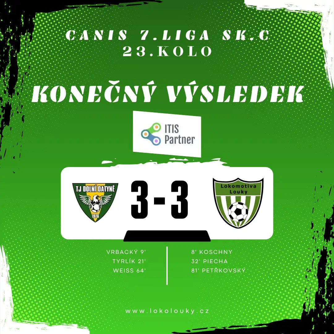 Domácí kolaps Loučani odčinili jen částečně, z půdy zachraňujících se Dolních Datyní odjíždí s bodem za remízu 3:3!